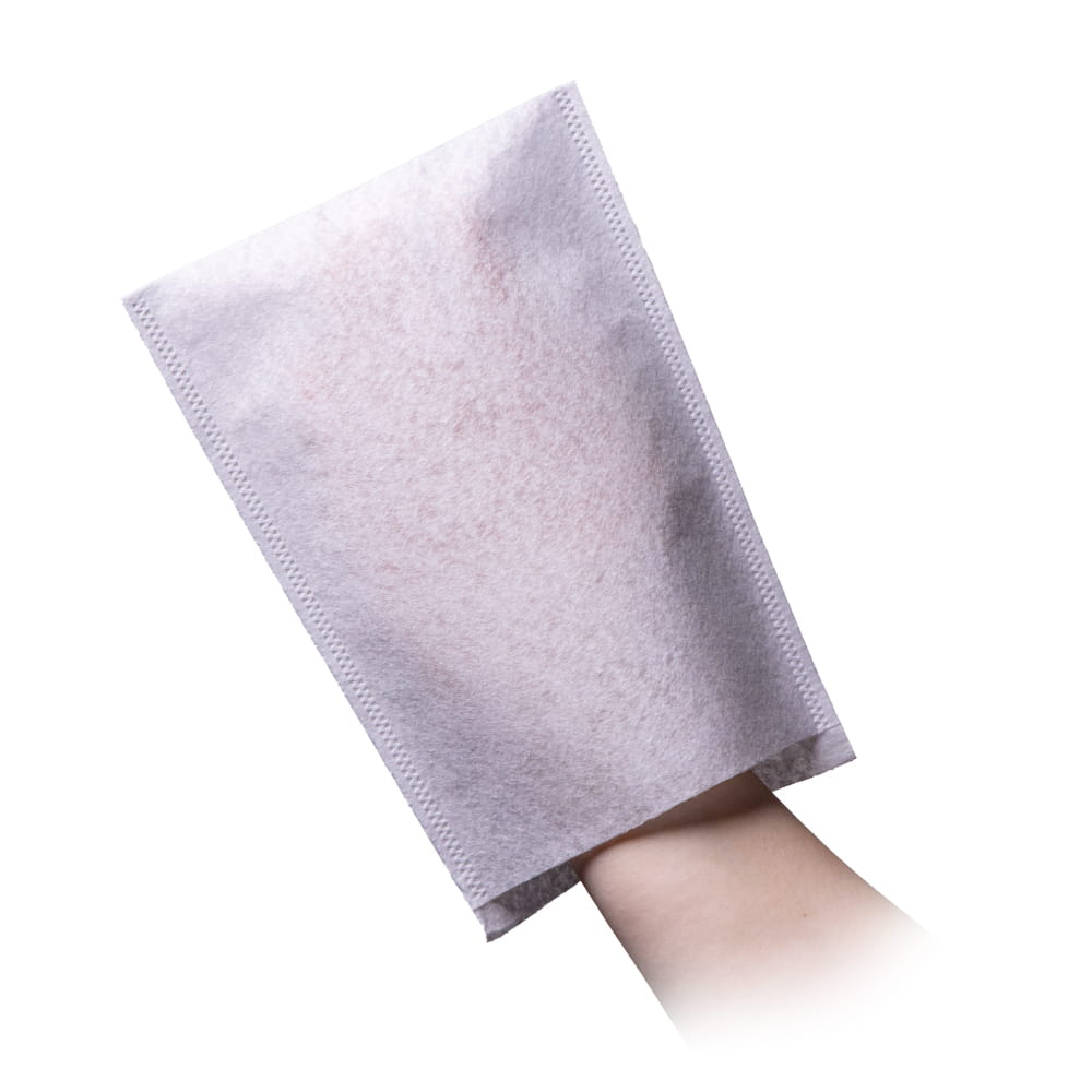 Einweg Waschhandschuh, weiß, Vlies, Eco-Plus