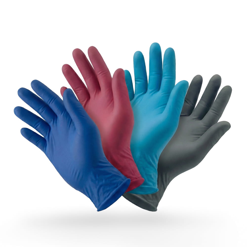 Nitrilhandschuhe, bunt, Farbenmix, Größe M, puderfrei, Style 4 Elements by AMPri