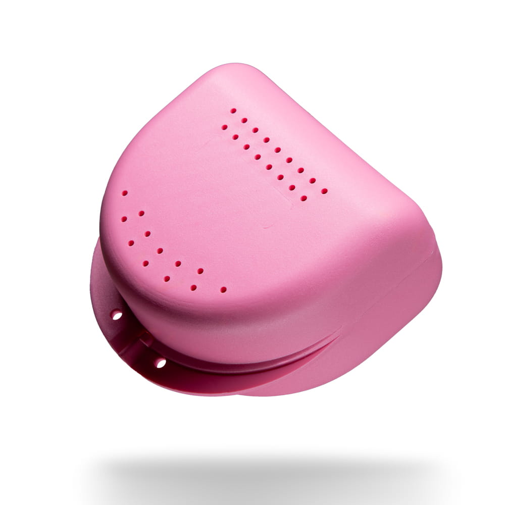 PP Dental Zahnspangenbox für Erwachsene, 80x80x45 cm, rosa, Polypropylen