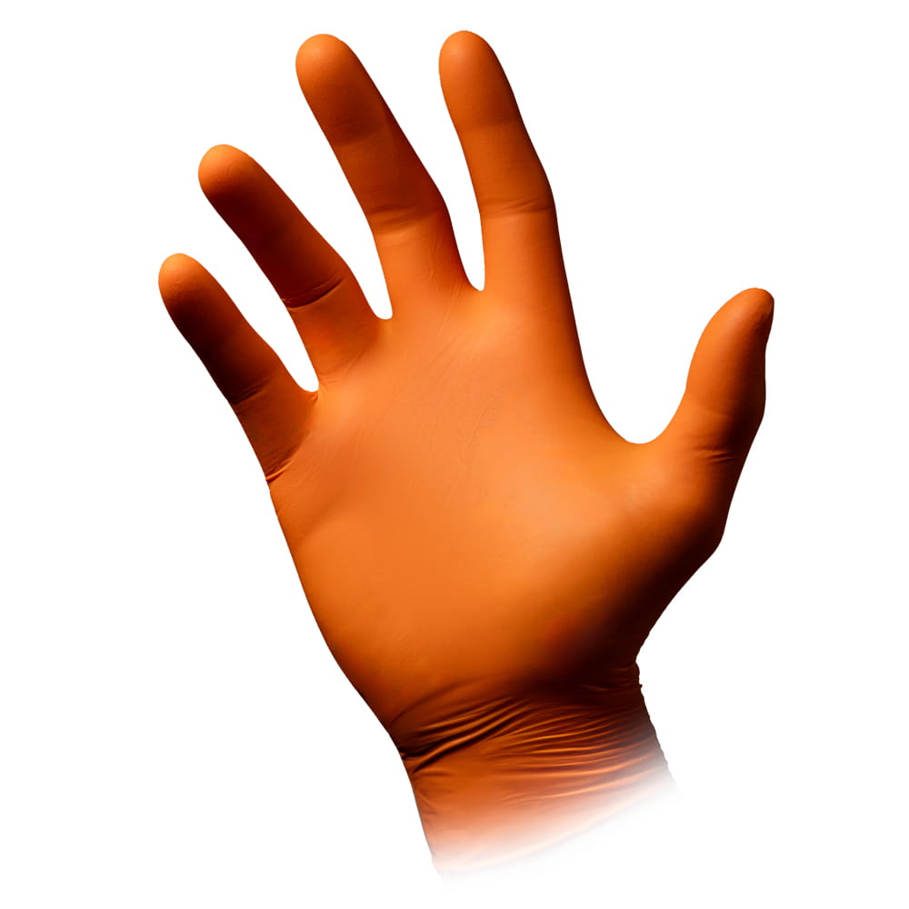 Nitrilhandschuhe, orange, Größe M, puderfrei, Style orange by Med-Comfort