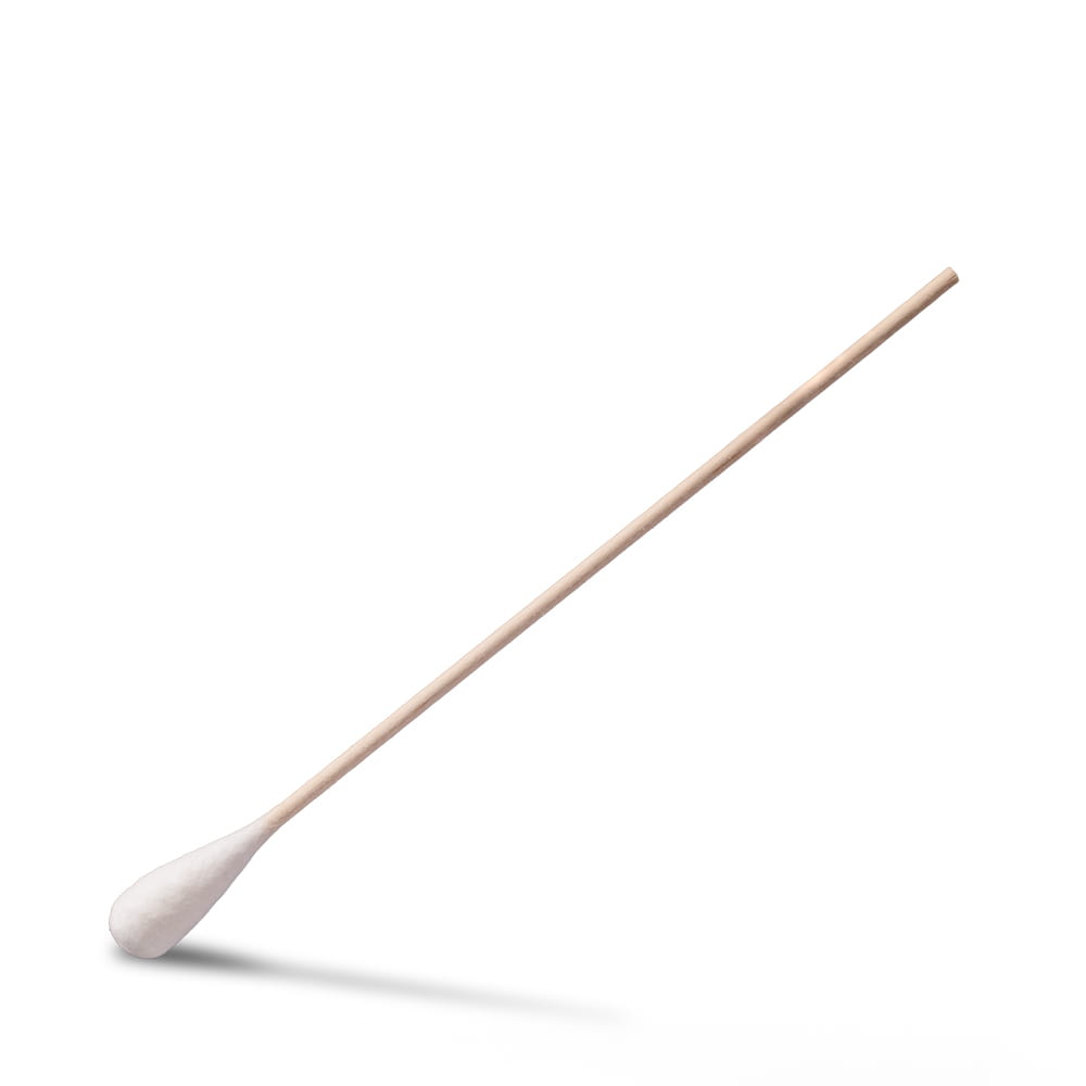 Einmal Holzstab Wattestäbchen, 150 mm, Naturholz, Baumwolle, Top-Comfort