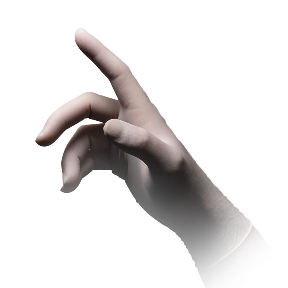 Latexhandschuhe, hellbeige, beige, Größe XS, puderfrei, Med-Comfort Polymer Plus