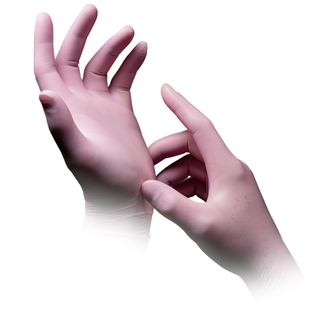 Nitrilhandschuhe, rosa, Größe M, puderfrei, Style Strawberry by Med-Comfort