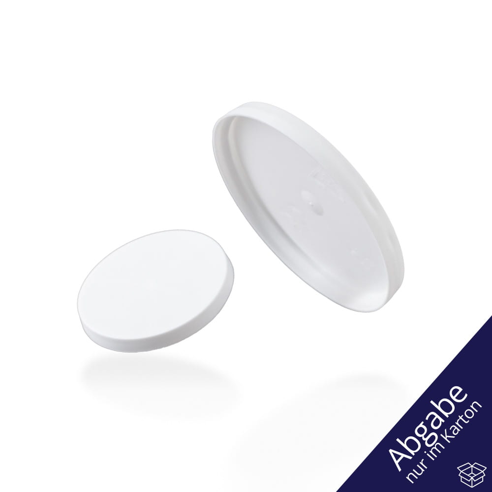 PE Einweg Deckel für Medizinbecher 09175 und 09174, weiß