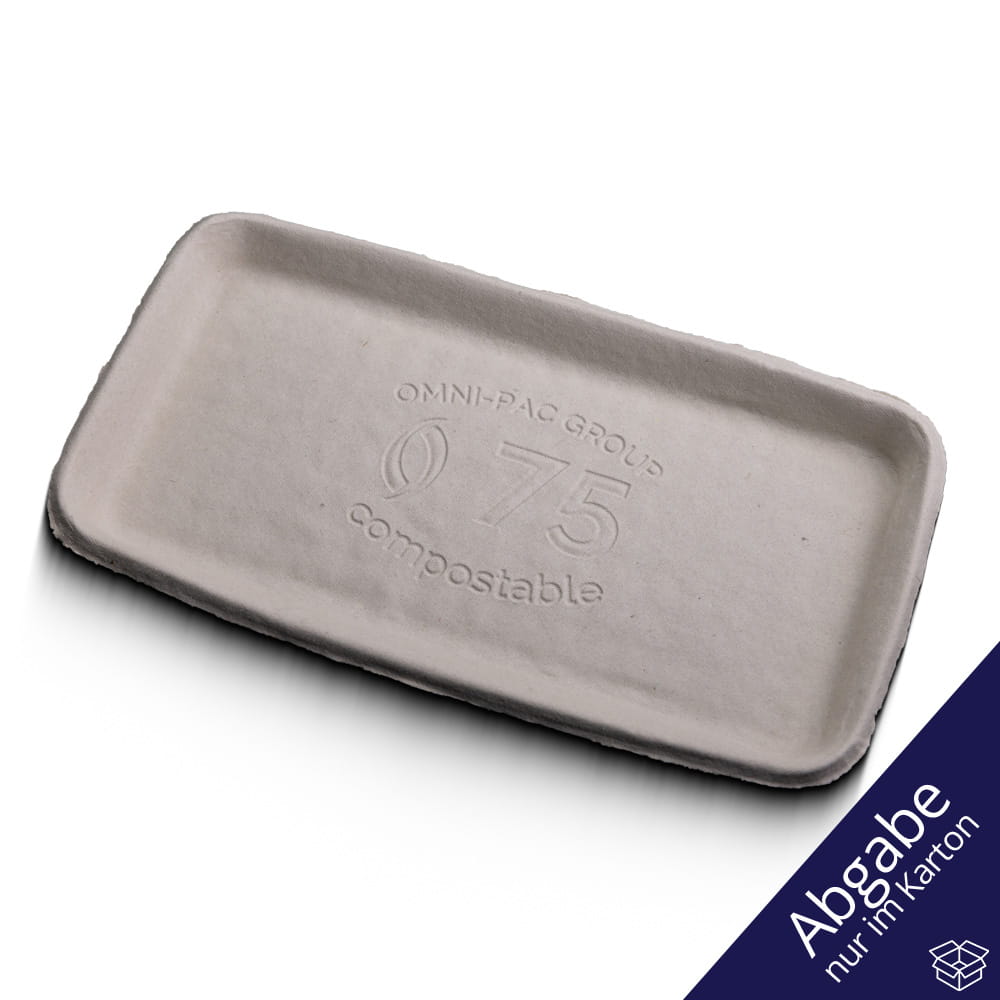 Foodtainer, Faserformschale, 260 x 135 x 19 mm, weiß, CareTainer