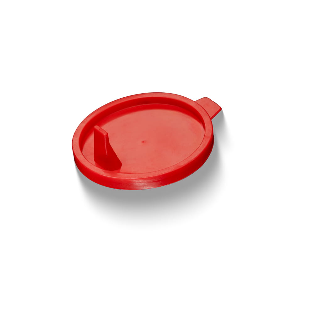 PP Deckel für Urinsammelbehälter, rot, 1000 Deckel (Ohne Becher)