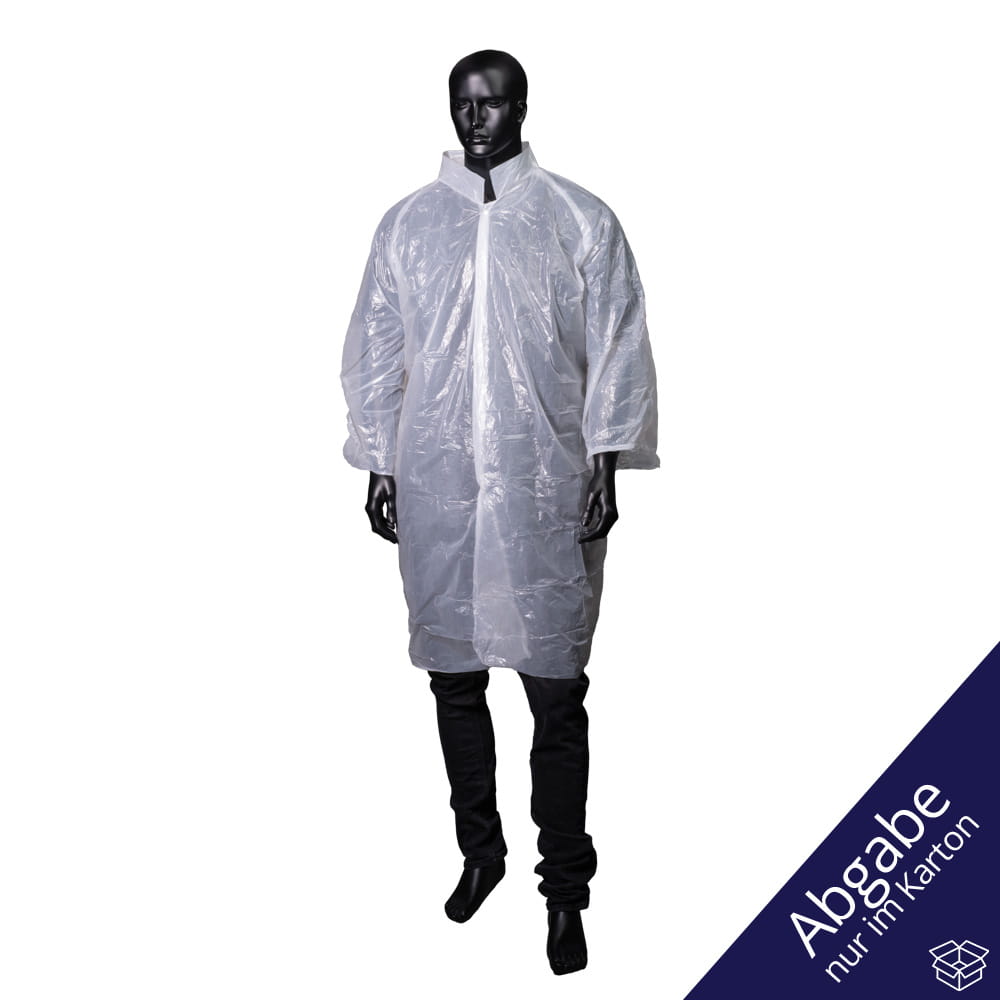 PE Einmalbesuchermäntel, weiß, 115 x 150 cm, medium, Med-Comfort