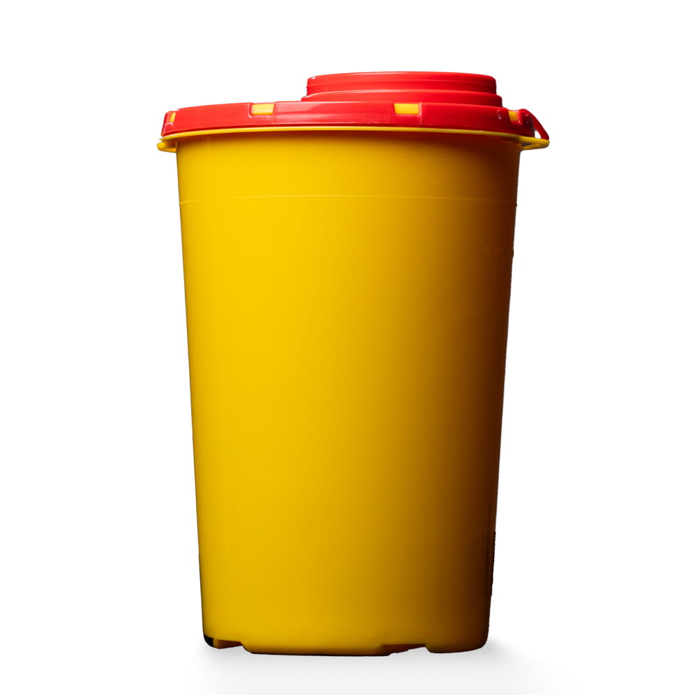 CP Kanülen-Entsorgungsbox, 2 l, mit Tragehenkel, geruchsicher, auslaufsicher