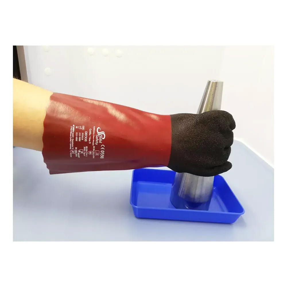 Chemikalienschutzhandschuh, Größe 8, SolidSafety Chem MaxGrip