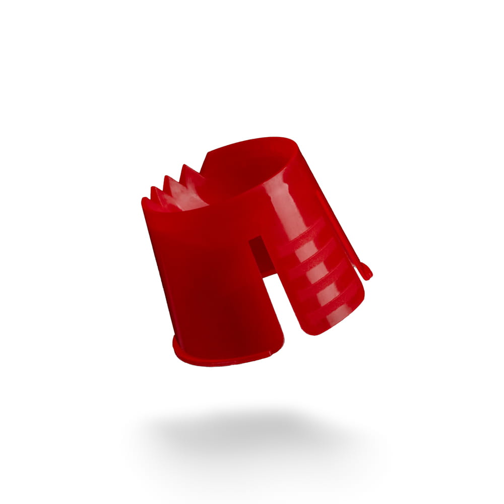 PP Einweg Dappenbehälter, Farbe rot, Polypropylen