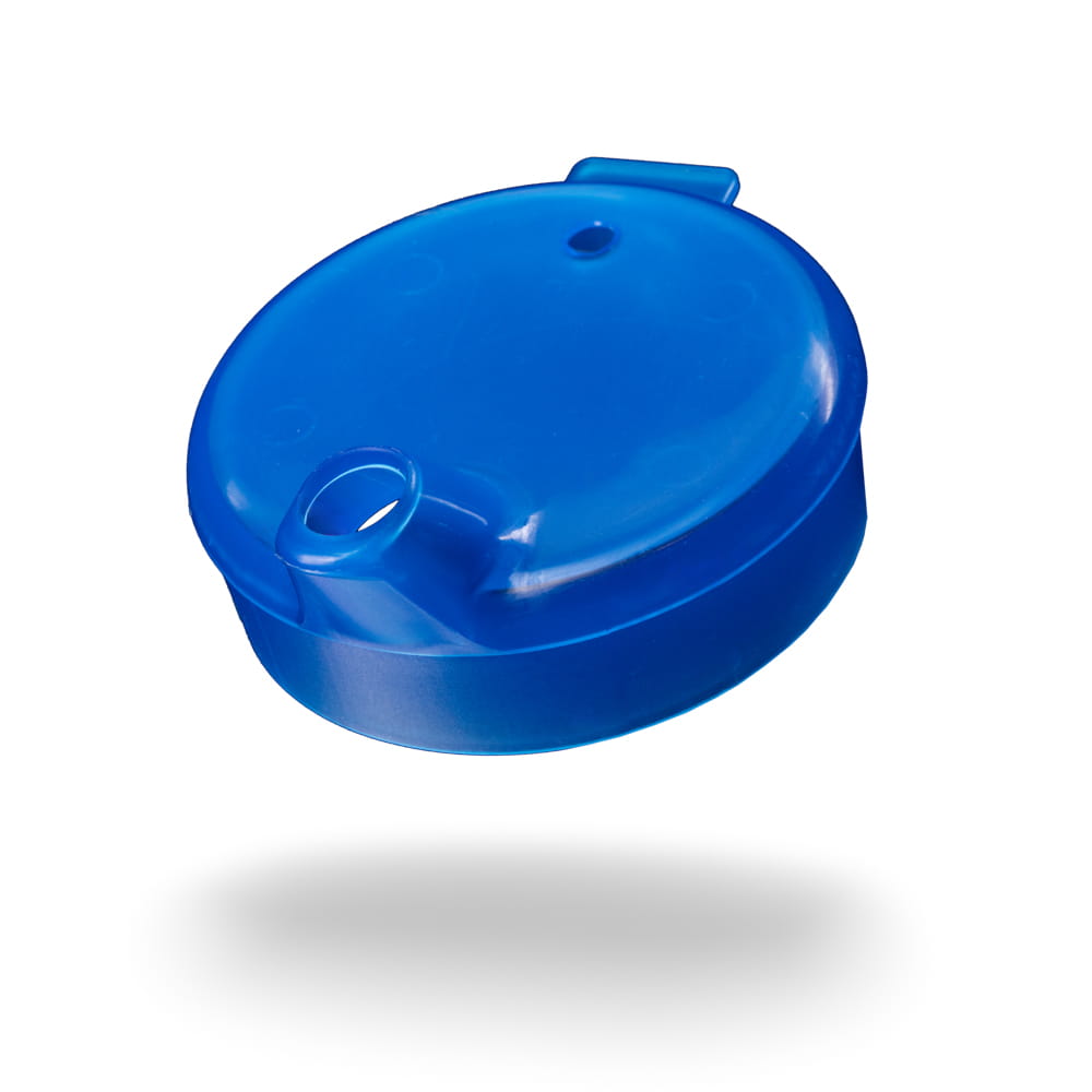 PP Schnabelbecher Oberteil, blau, 12x10 mm für 250 ml