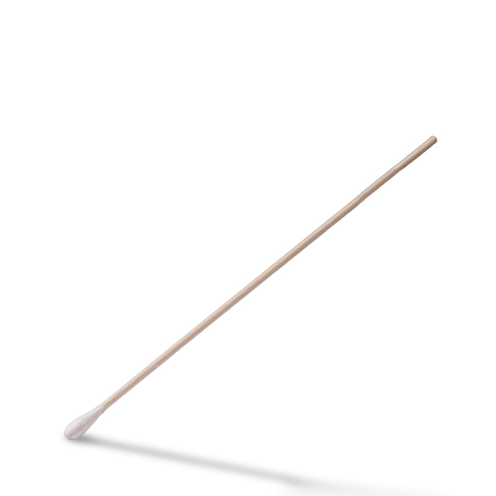 Einmal Holzstab Wattestäbchen, 150 mm, Naturholz, Baumwolle, Top-Comfort