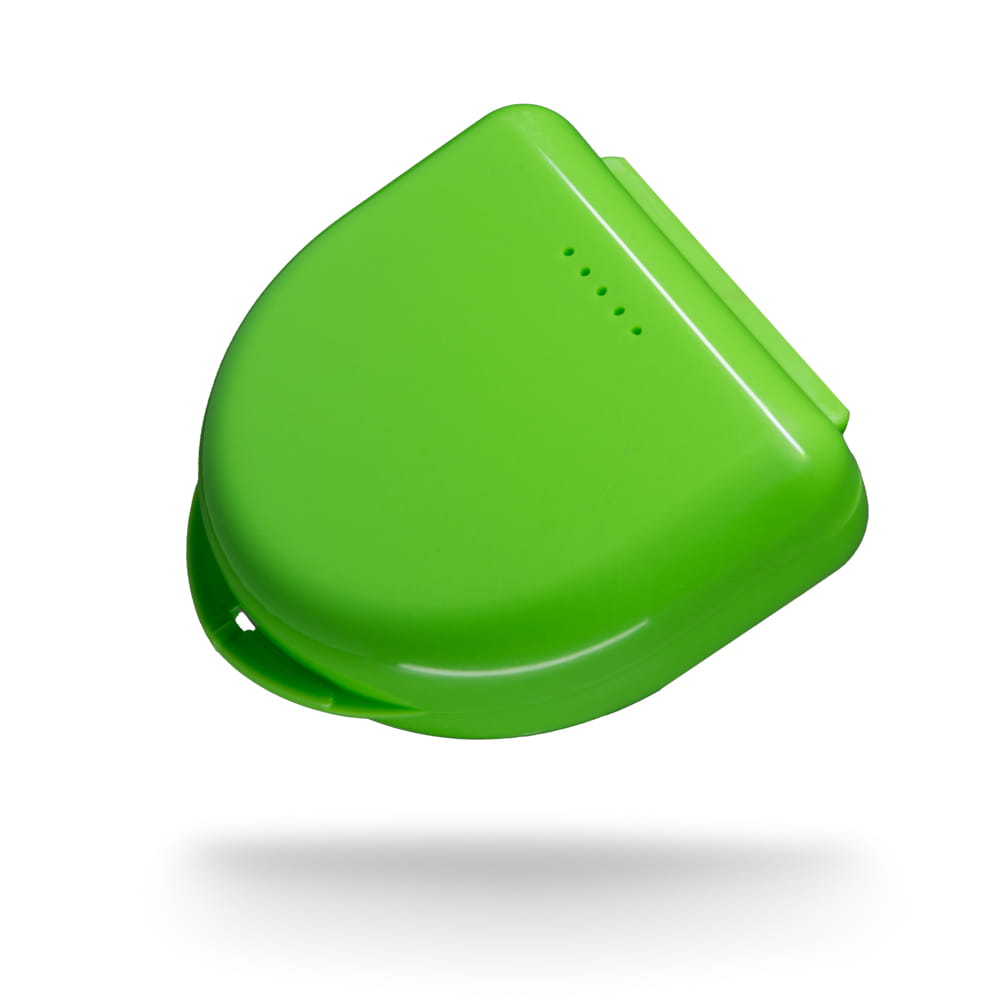 PP Dental Schienendose für Erwachsene, 65 x 58 x 20 cm, Farbe, Lime, Polypropylen