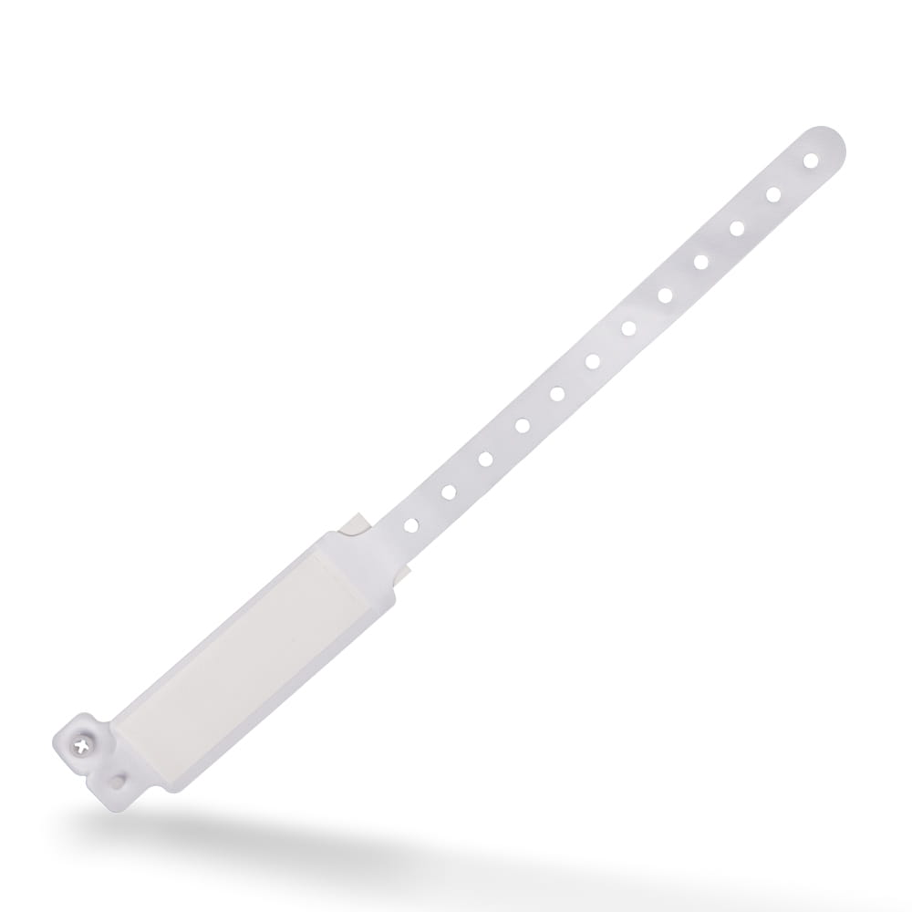 PVC Patientenarmband für Erwachsene, Farbe weiß, 242 x 25 mm PVC Patientenarmband für Erwachsene, Farbe weiß, 242 x 25 mm