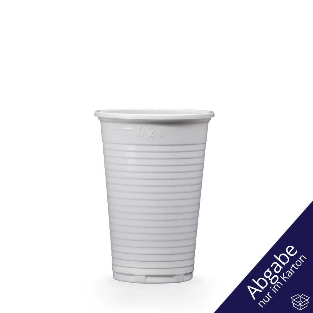 PP Mundspülbecher, 200 ml, Farbe weiß, Polypropylen