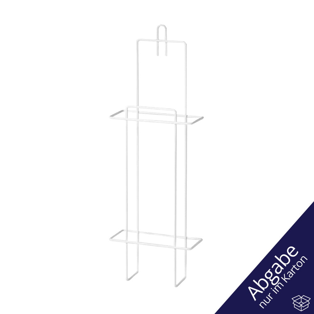 Halter für Hygienebeutel, 130 x 380 x 55 mm, weiß, Draht