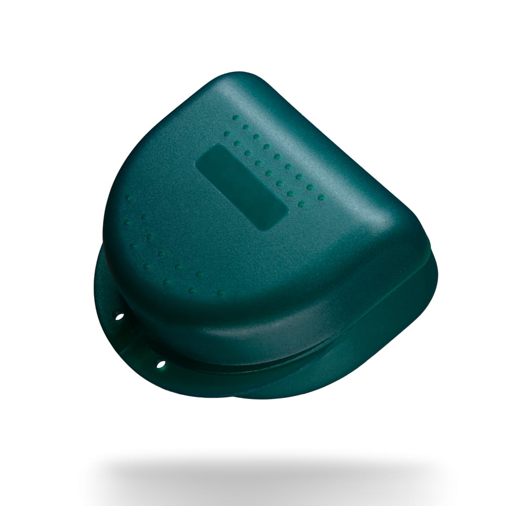 PP Dental Zahnspangenbox für Erwachsene, 80x80x45 cm, dunkelgrün, grün, Polypropylen