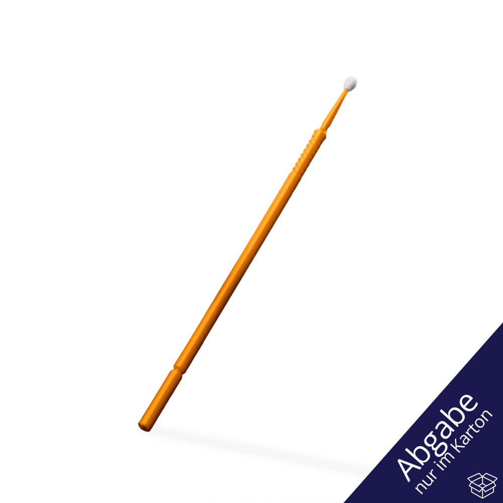 Einmal Mikroapplikatoren, 10cm, orange, regular, Kunststoff, Nylon, Med-Comfort