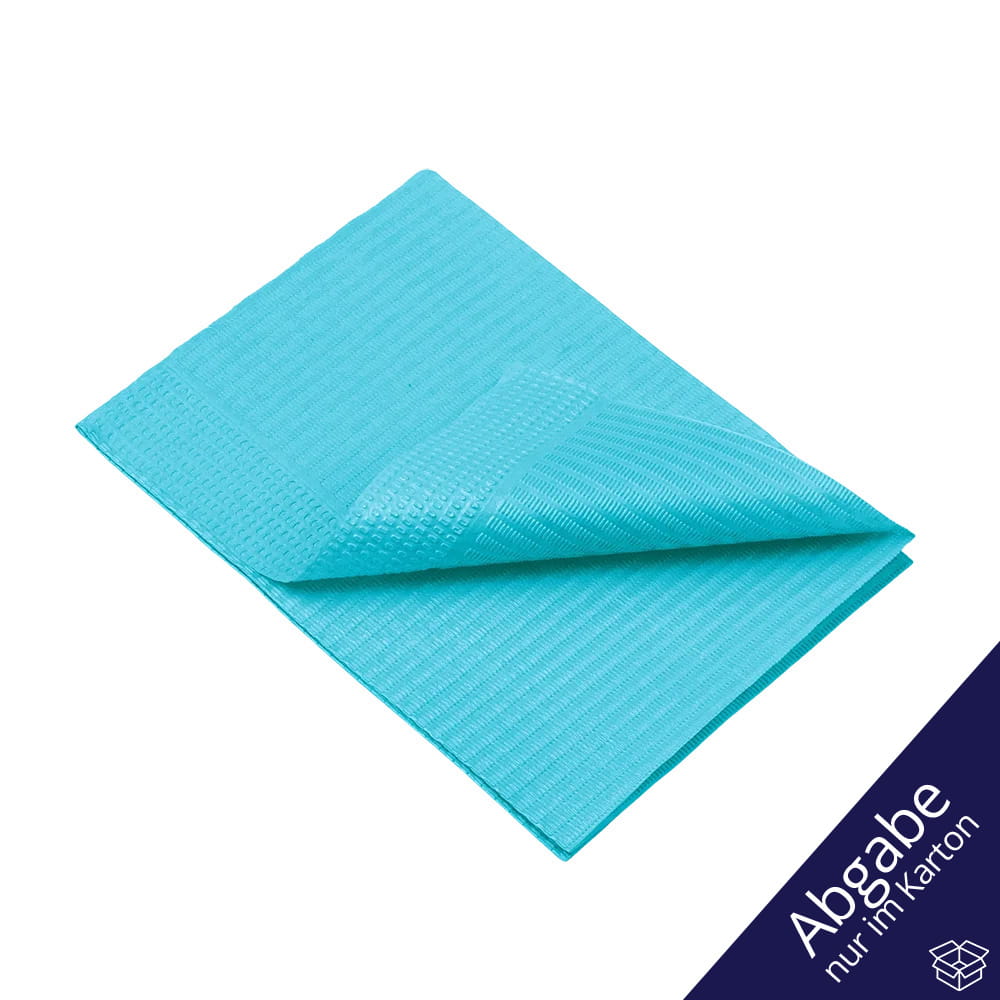 Dental Einweg Patientenservietten, 33 x 45 cm, Farbe ocean green