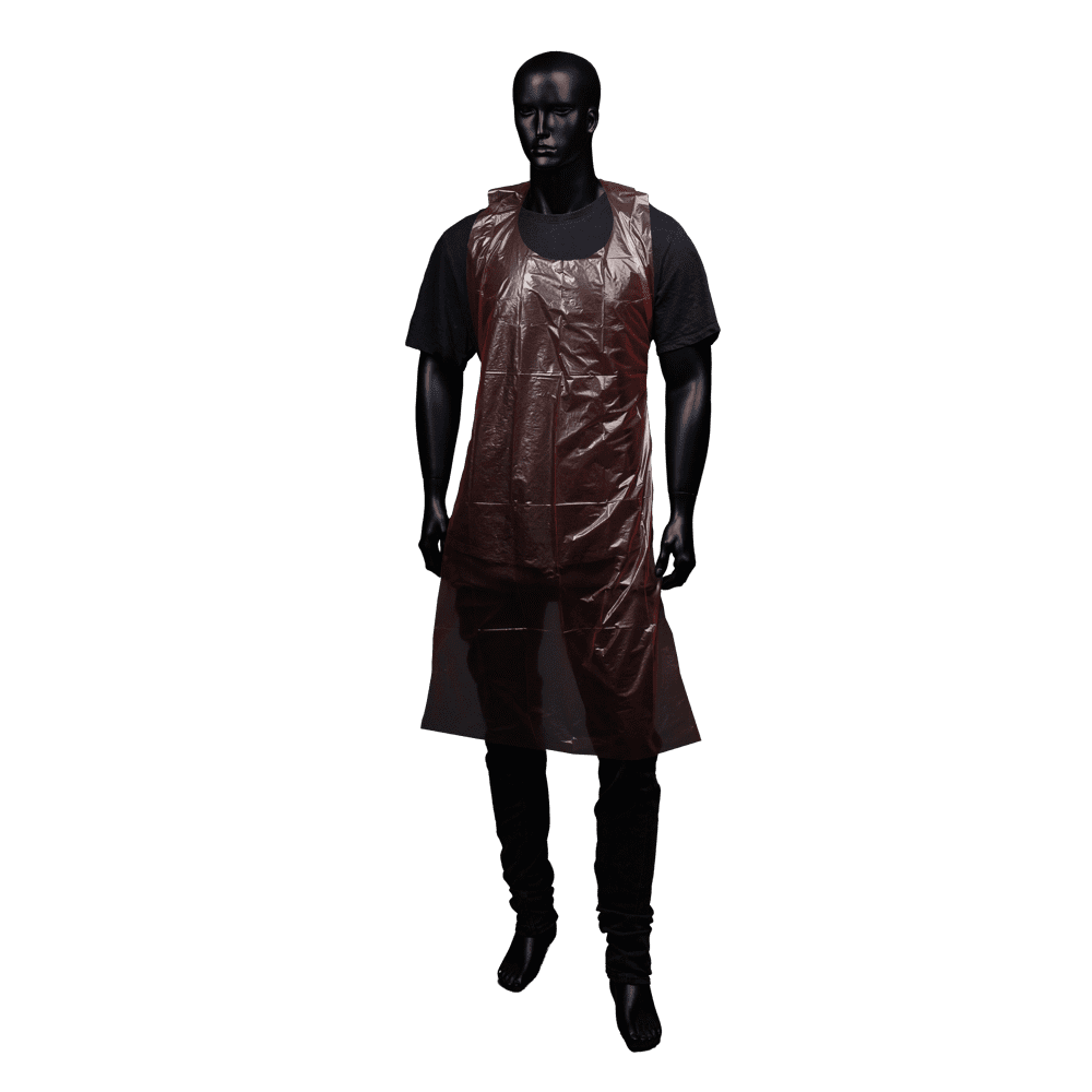 Einwegschürzen, rot, 80 x 125 cm, Polyethylen, Med-Comfort