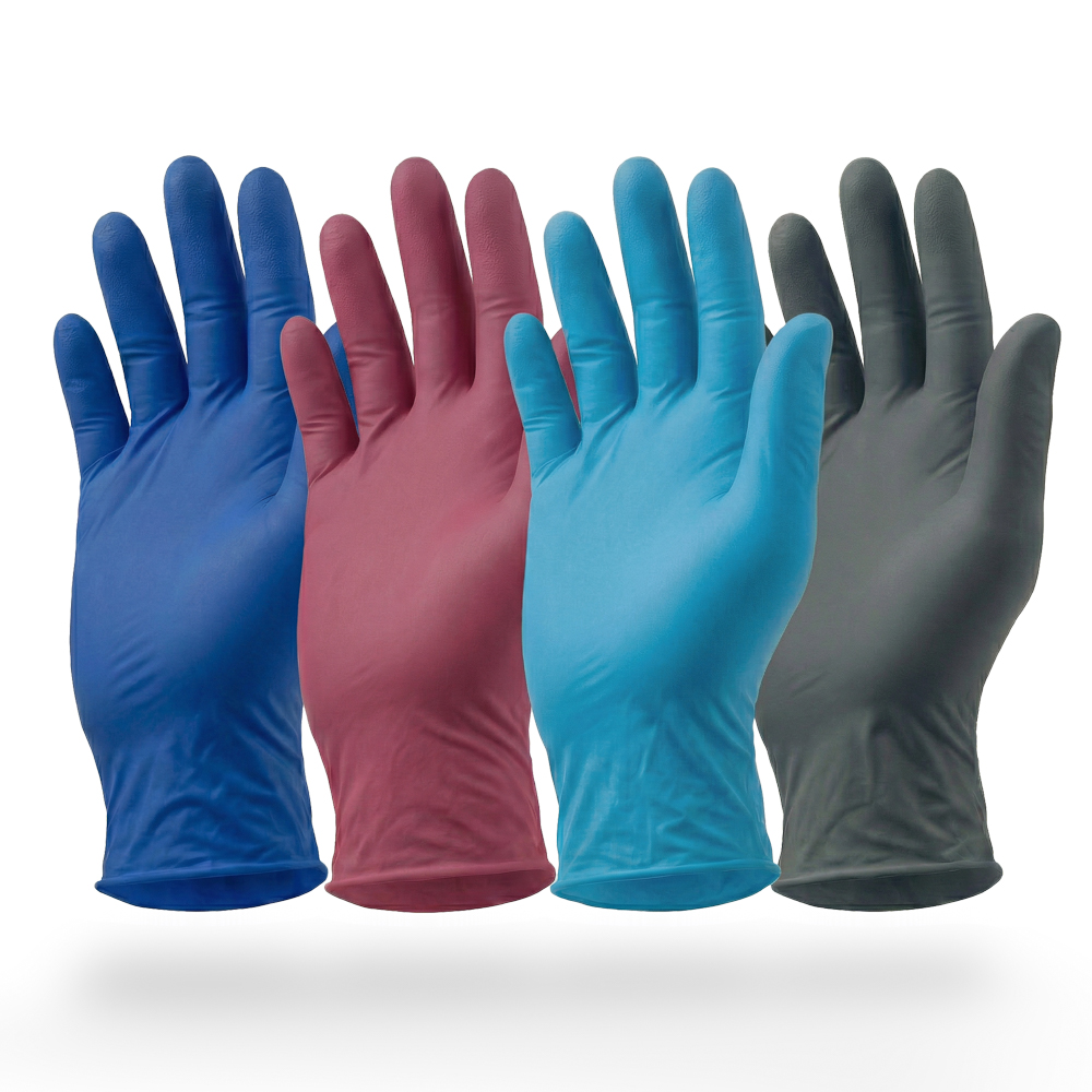 Nitrilhandschuhe, bunt, Farbenmix, Größe M, puderfrei, Style 4 Elements by AMPri