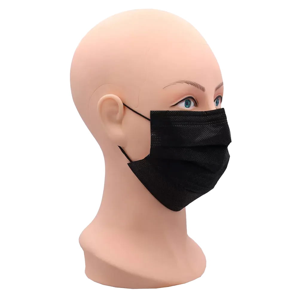 OP Maske, schwarz, black, Typ IIR, Style by Med-Comfort