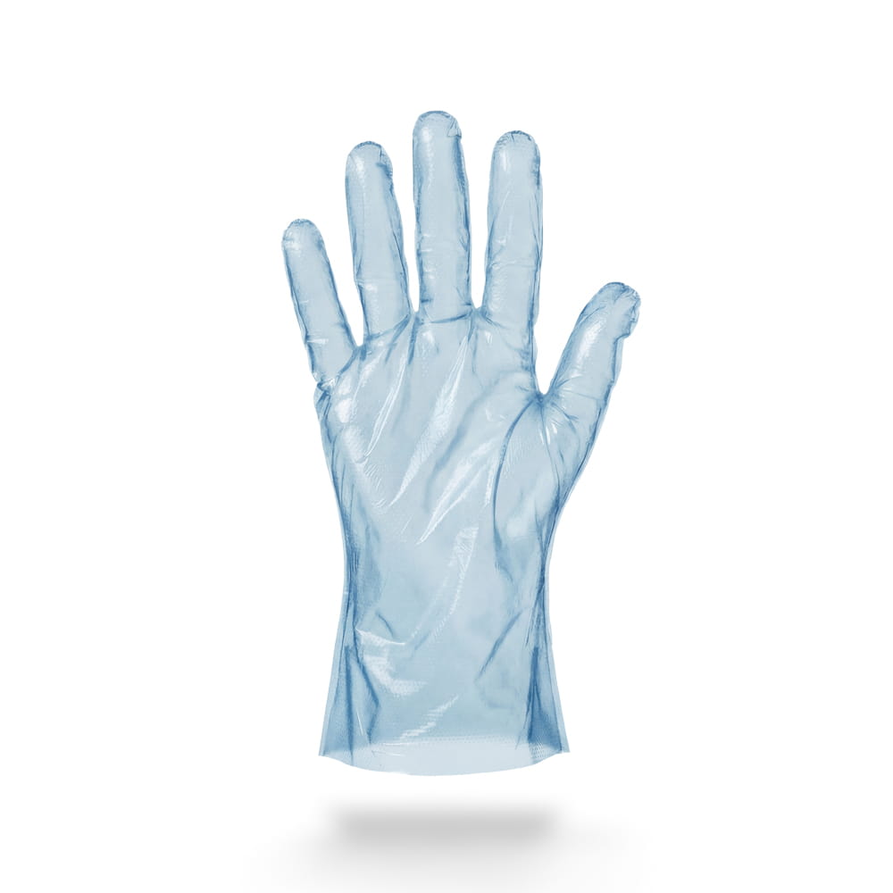 PE Handschuh, blau, Größe L (Herren), gehämmert, Med-Comfort