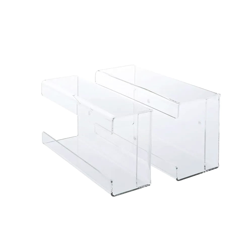 Einmalhandschuh Spender, Handschuh-Dispenserhalter, 250 x 135 x 95 mm, transparent, milchig, Acryl Einmalhandschuh Spender, Handschuh-Dispenserhalter, 250 x 135 x 95 mm, transparent, milchig, Acryl