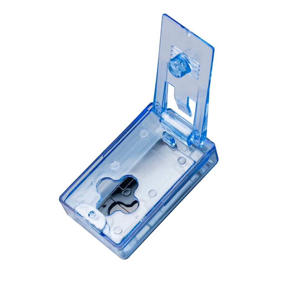 AS-Kunststoff Pillendrücker, Farbe blau, 55 x 32 x15, Med Comfort