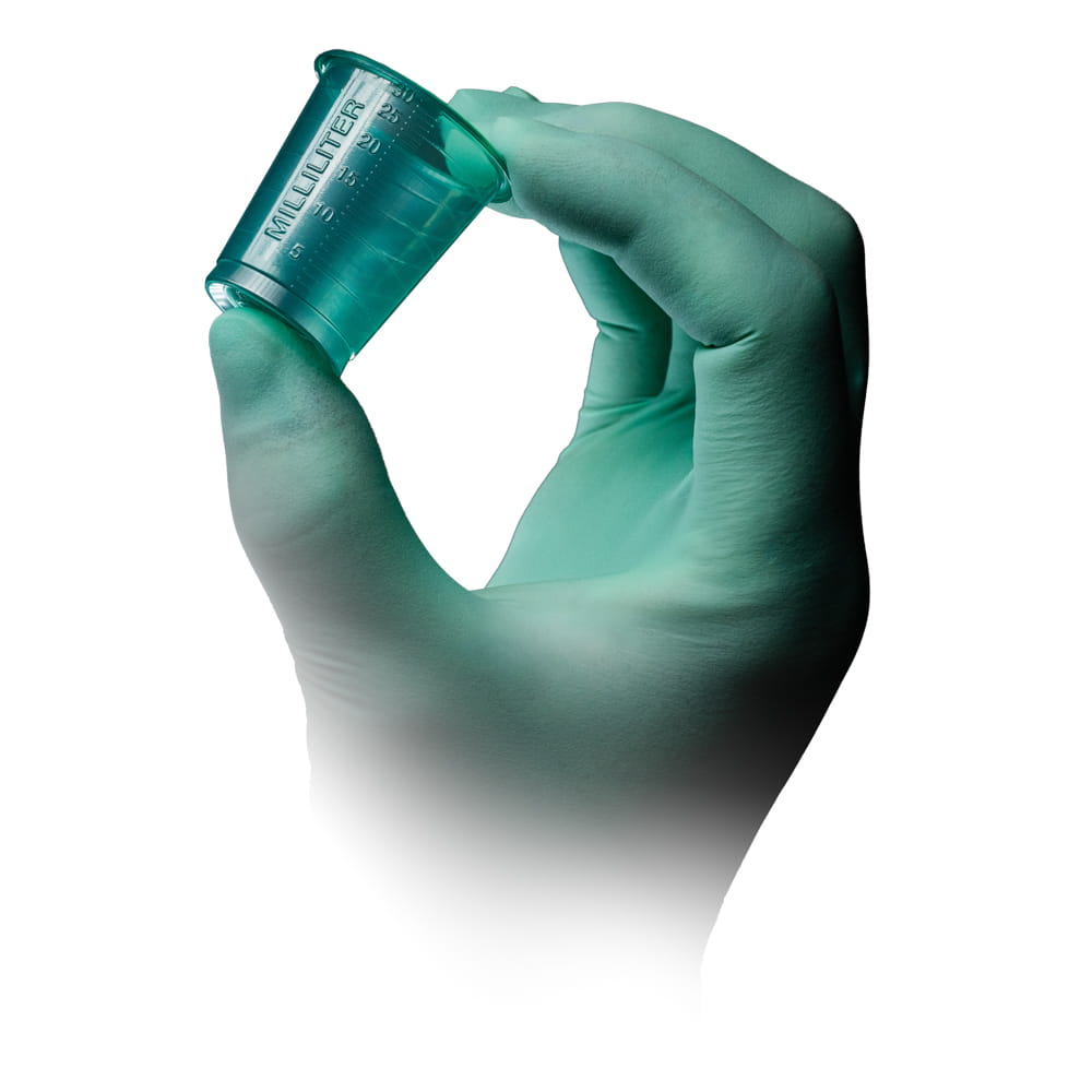 PP Medizinbecher, Farbe grün, 30 ml, graduiert