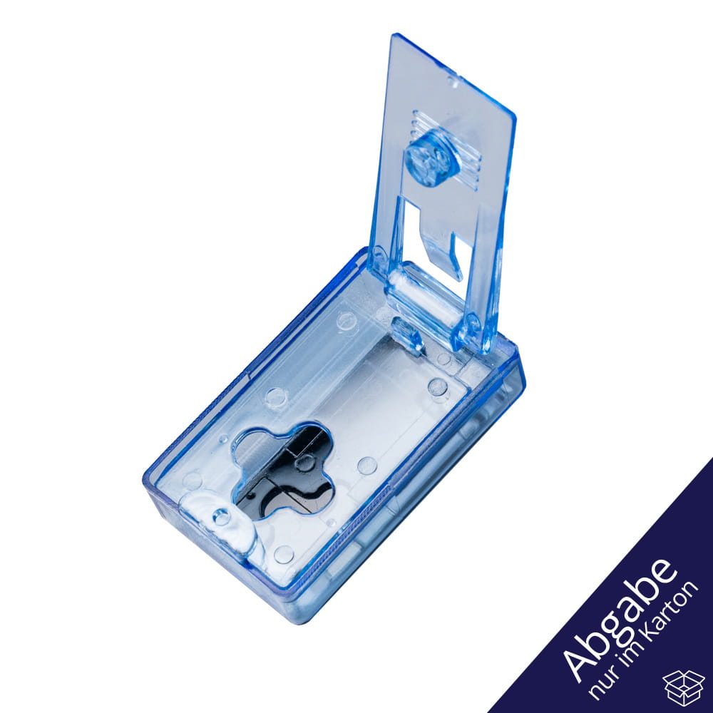 AS-Kunststoff Pillendrücker, Farbe blau, 55 x 32 x15, Med Comfort