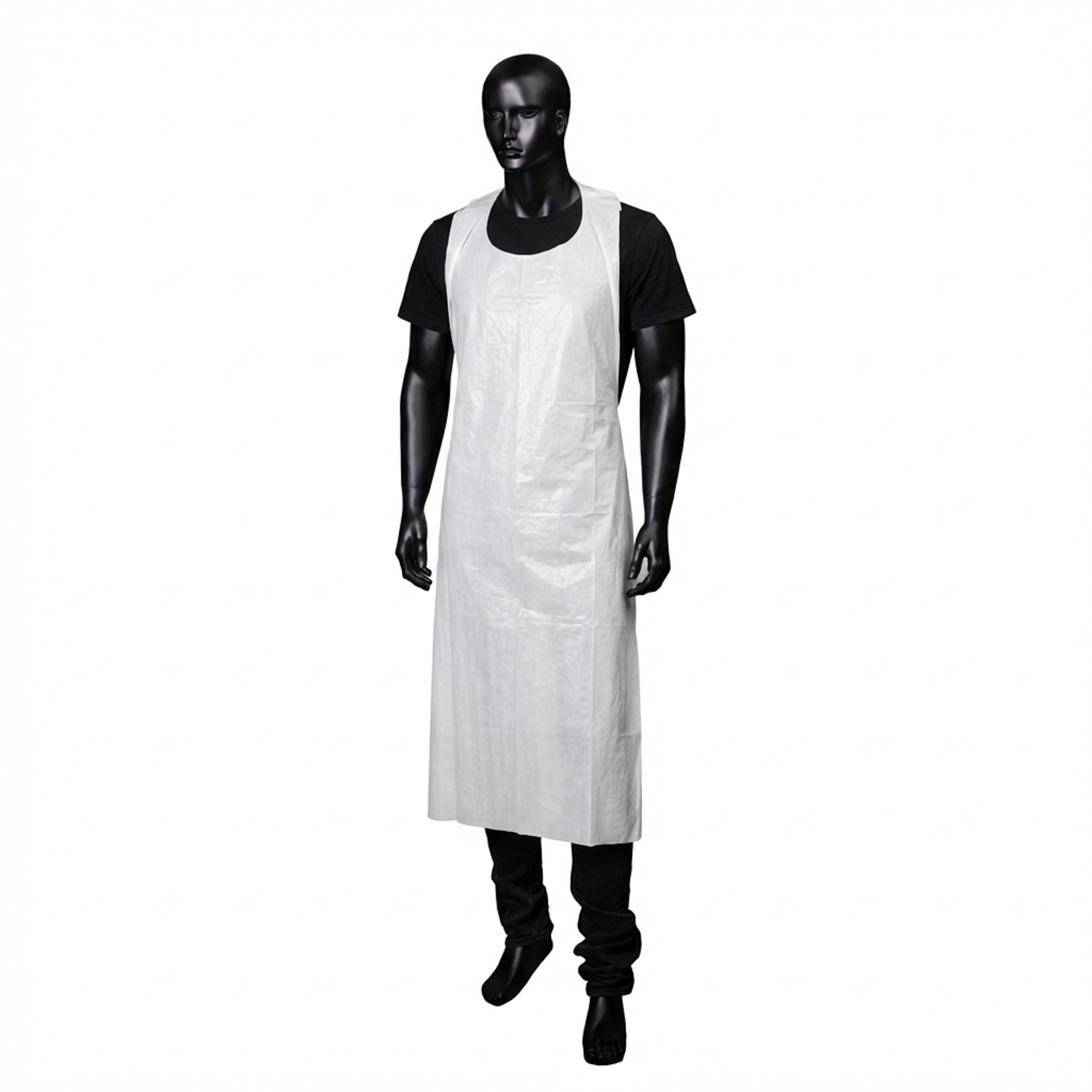 Einwegschürzen,weiß, glatte Oberfläche, 75 x 140 cm, Polyethylen, Med-Comfort