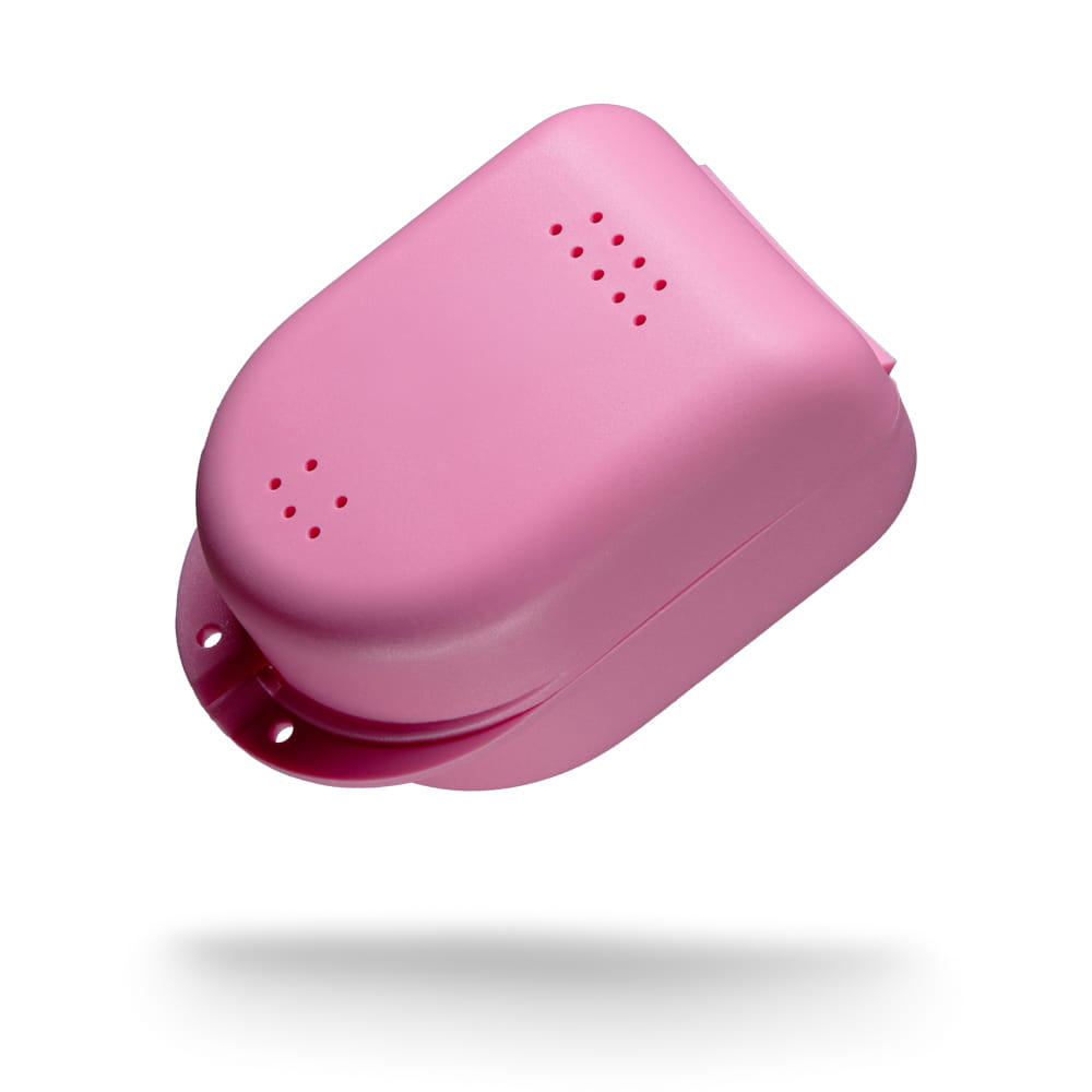 PP Dental Zahnspangenbox für Kinder, 90 x 60 x 45 cm, rosa, Polypropylen