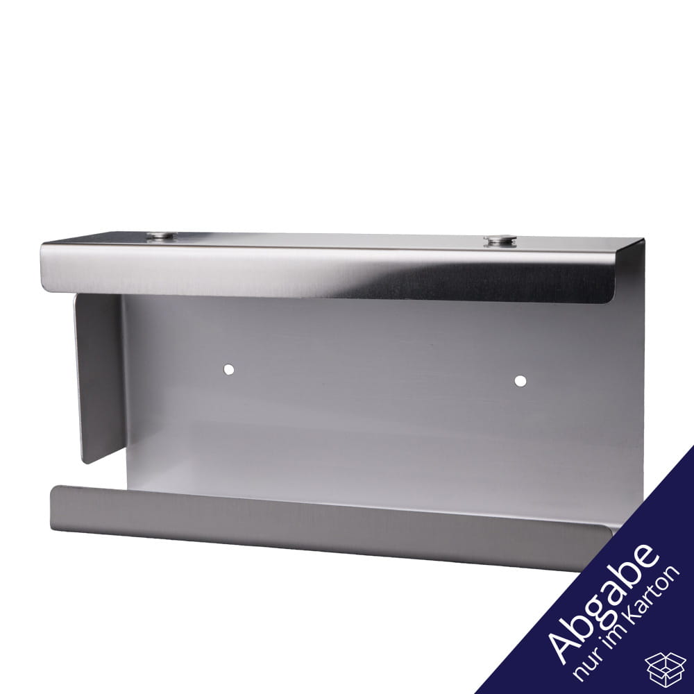 Einmalhandschuh Spender Stecksystem, Handschuh-Dispenserhalter, 250 x 130 x 75 mm, Edelstahl