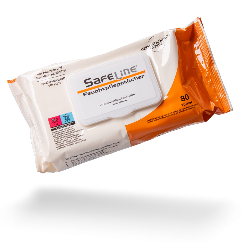 Feuchttücher mit Pop-up Deckel, weiß, Safeline