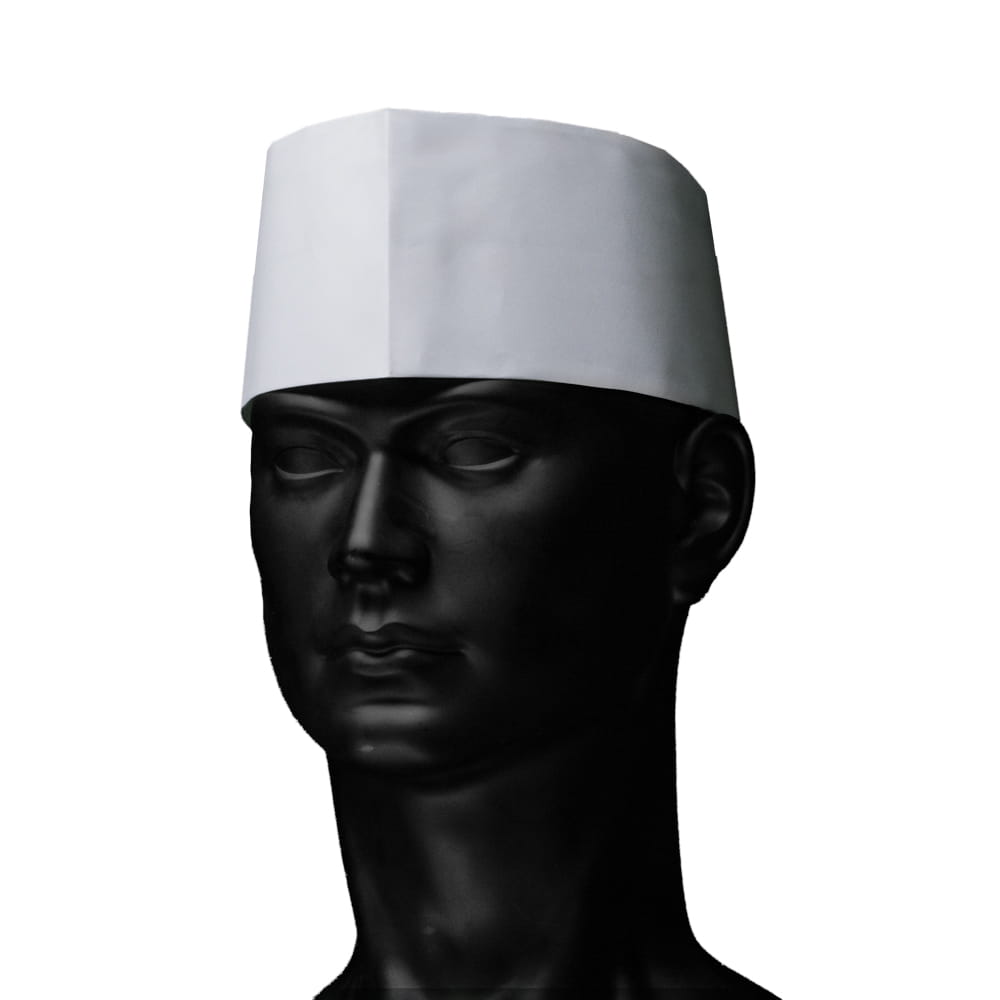 Papierschiffchen mit Vlieskrone, Farbe weiß ohne Streifen