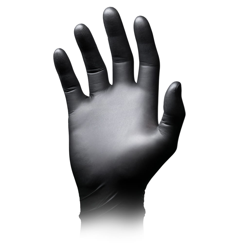 Nitrilhandschuhe, schwarz, Größe M, puderfrei, Nature Gloves by Ampri