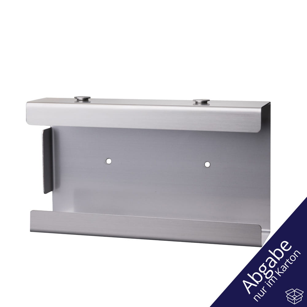 Einmalhandschuh Spender Stecksystem, Handschuh-Dispenserhalter, 202 x 112 x 52 mm, Edelstahl