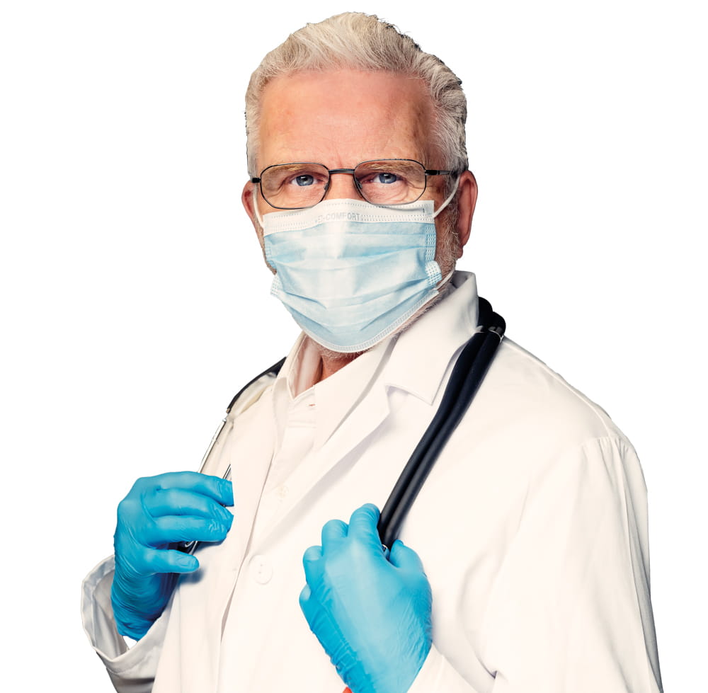 OP Maske, blau, Typ IIR, Med-Comfort