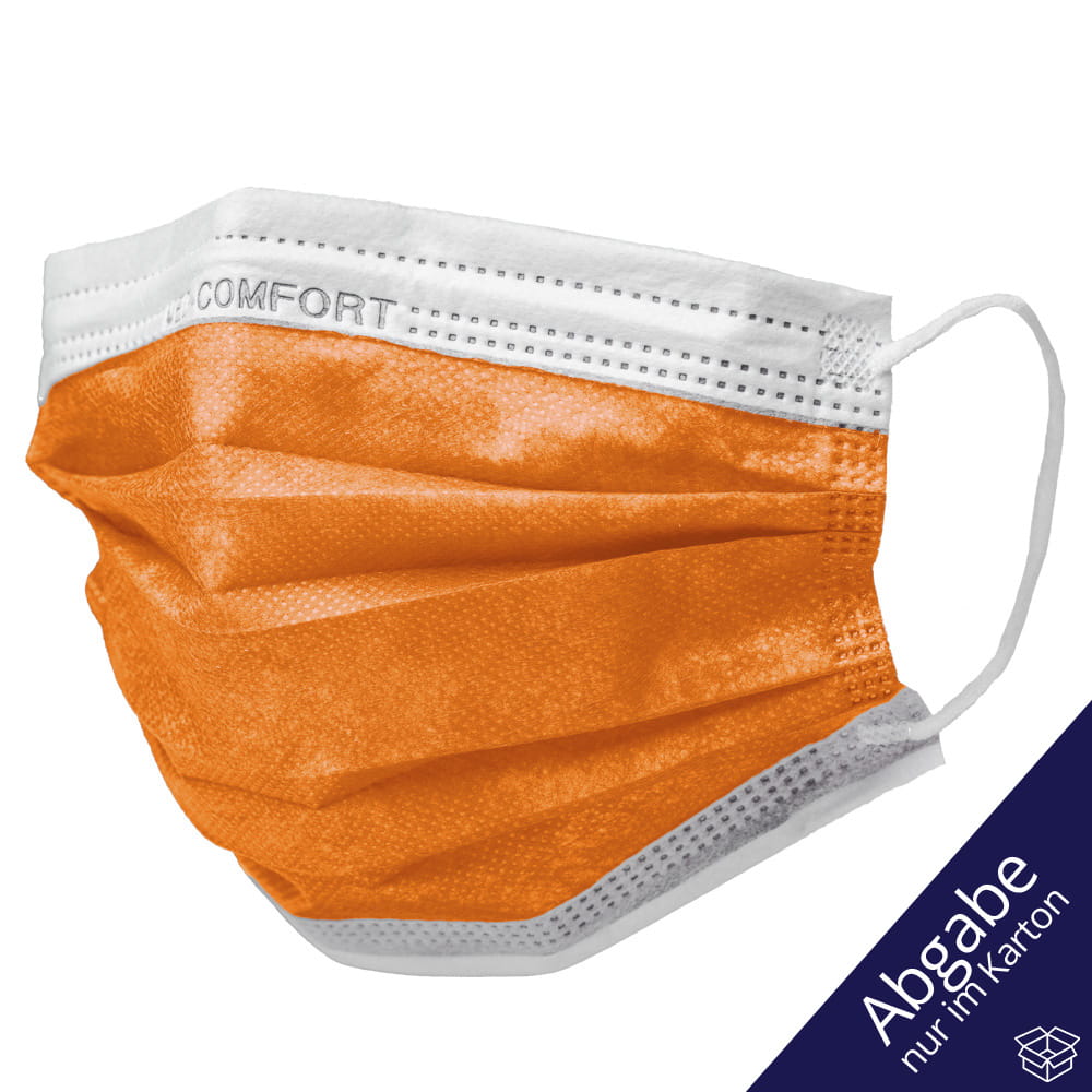 OP Maske, orange, Typ IIR, Med-Comfort