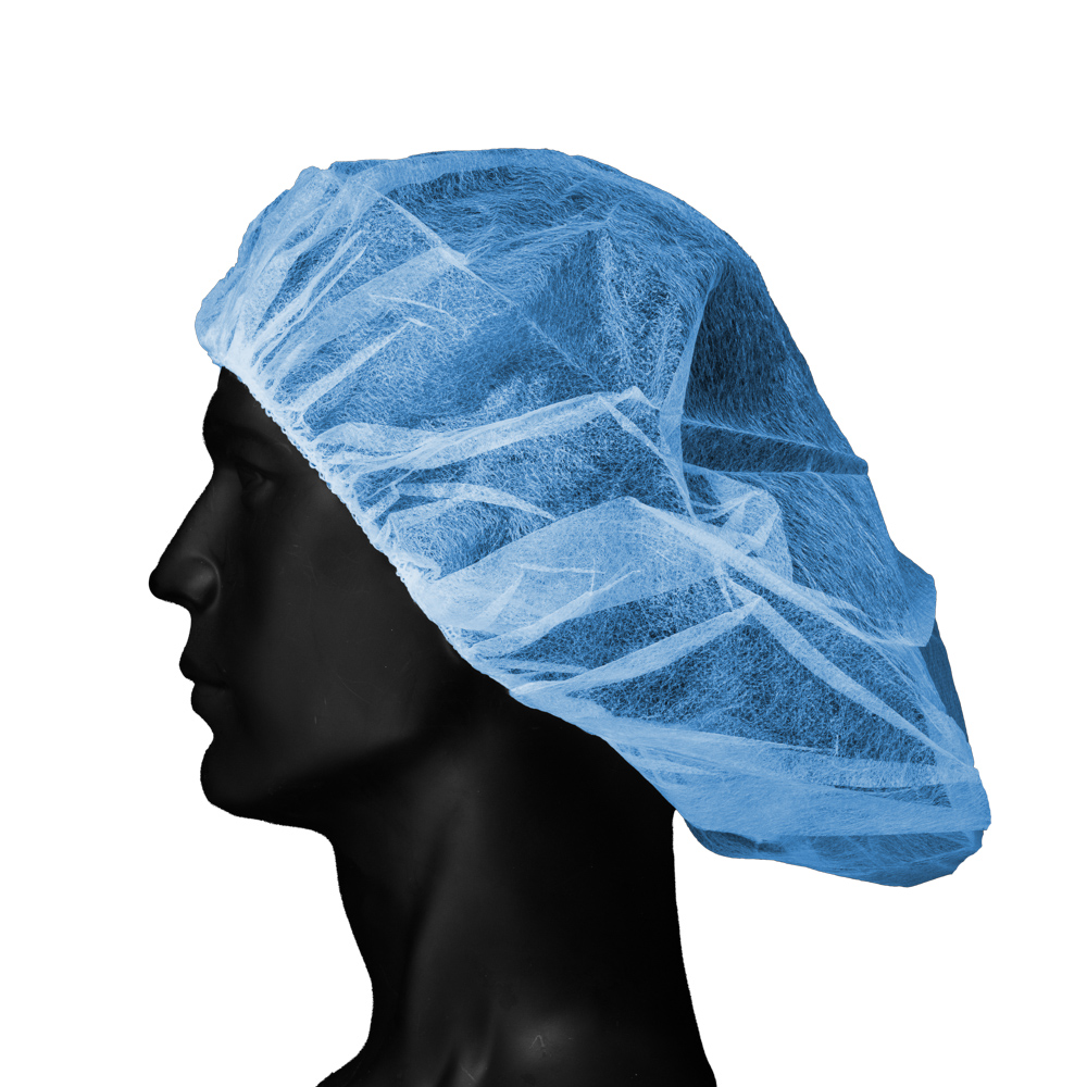 Baretthaube aus Polypropylen, Größe M, hellblau, blau, Med-Comfort