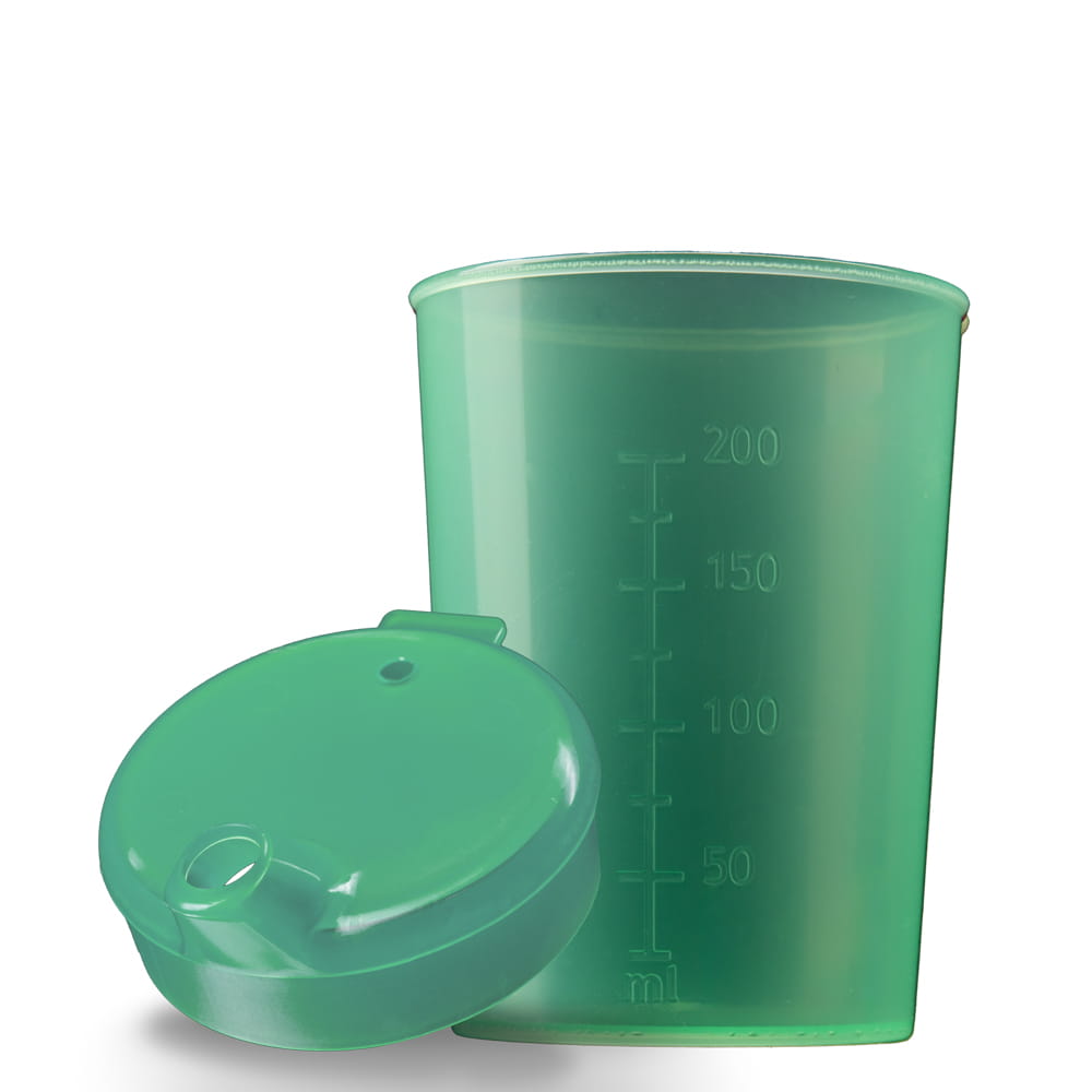 PP Schnabelbecher Oberteil und Unterteil SET, grün, 50 x 250 ml