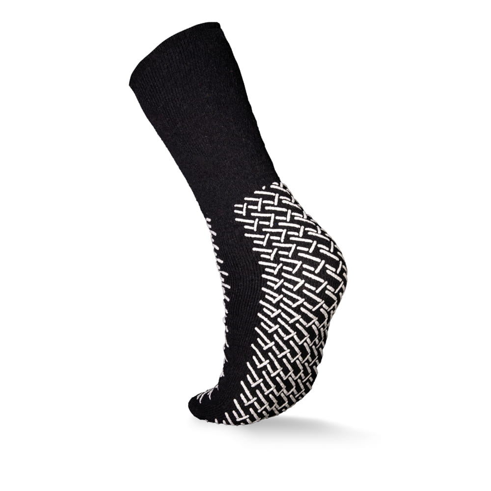 ECO-PLUS Antirutsch-Socken, Größe X-Weit, anthrazit