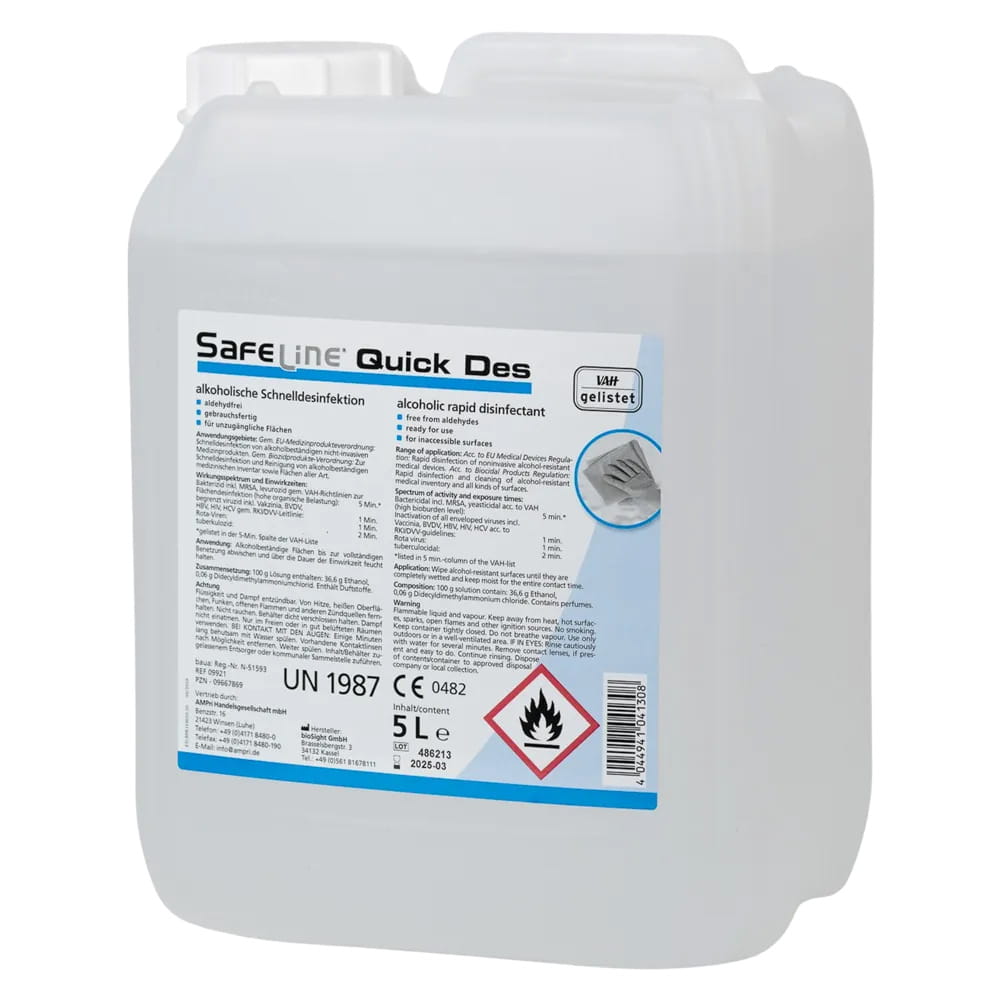 Schnelldesinfektion, 5 l, Safeline Quick Des N