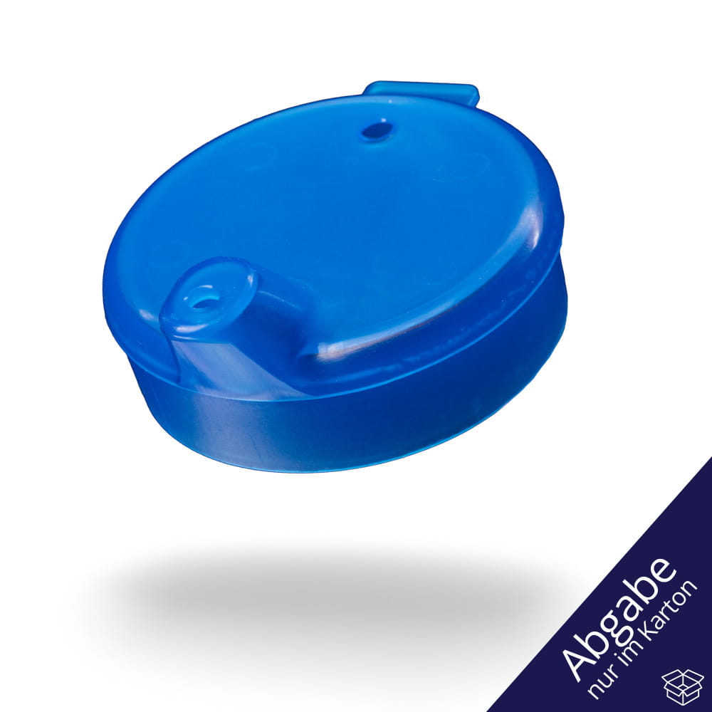 PP Schnabelbecher Oberteil, blau, 4x4 mm für 250 ml