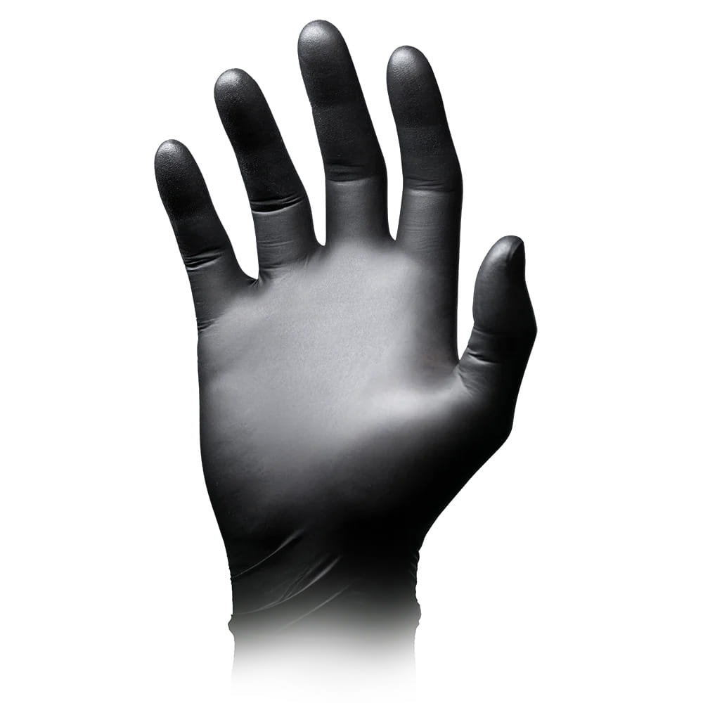 Nitrilhandschuhe, schwarz, Größe M, puderfrei, Nature Gloves by Ampri