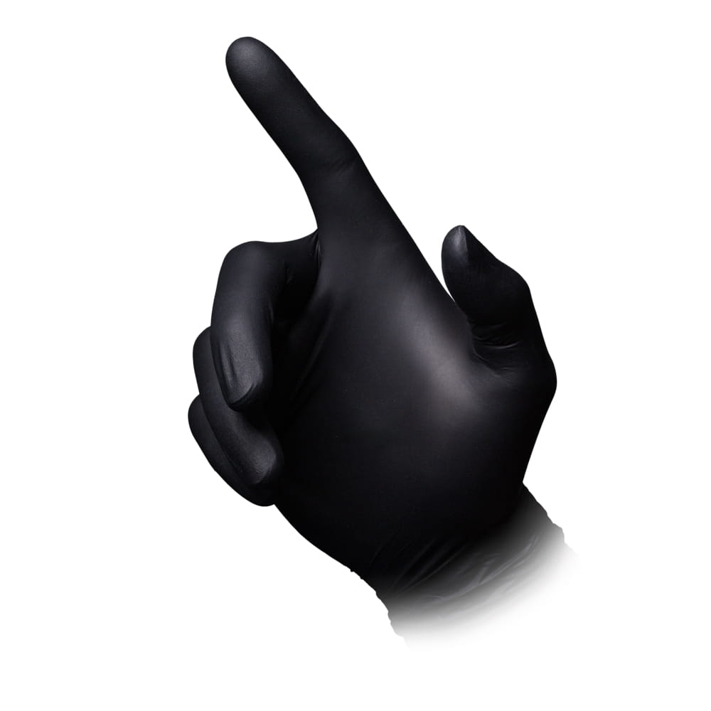 Nitrilhandschuhe, schwarz, Größe L, puderfrei, Puracomfort Black