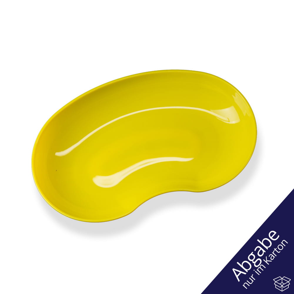 Kunststoff Nierenschale, Farbe gelb, 24 cm, 600 ml, Med-Comfort
