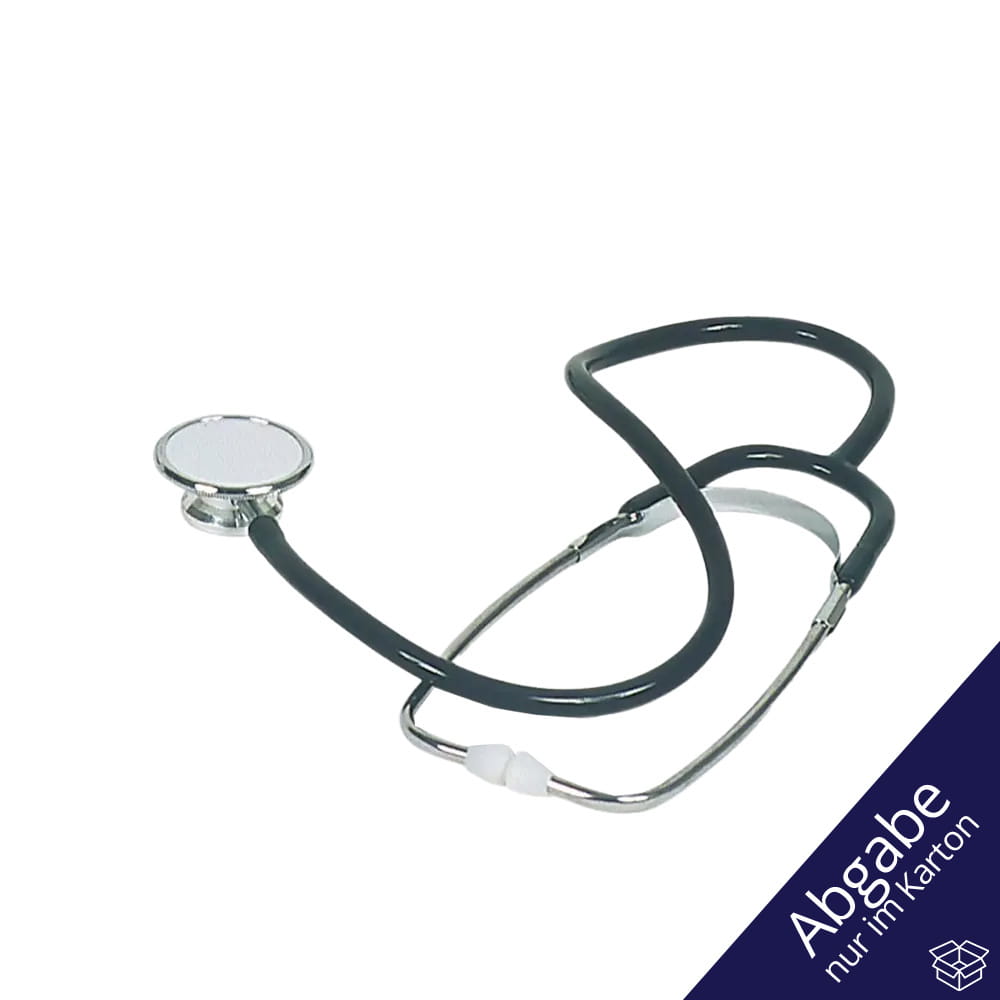 PVC Flachkopf Stethoskop mit Doppelkopf, Farbe schwarz, Med-Comfort