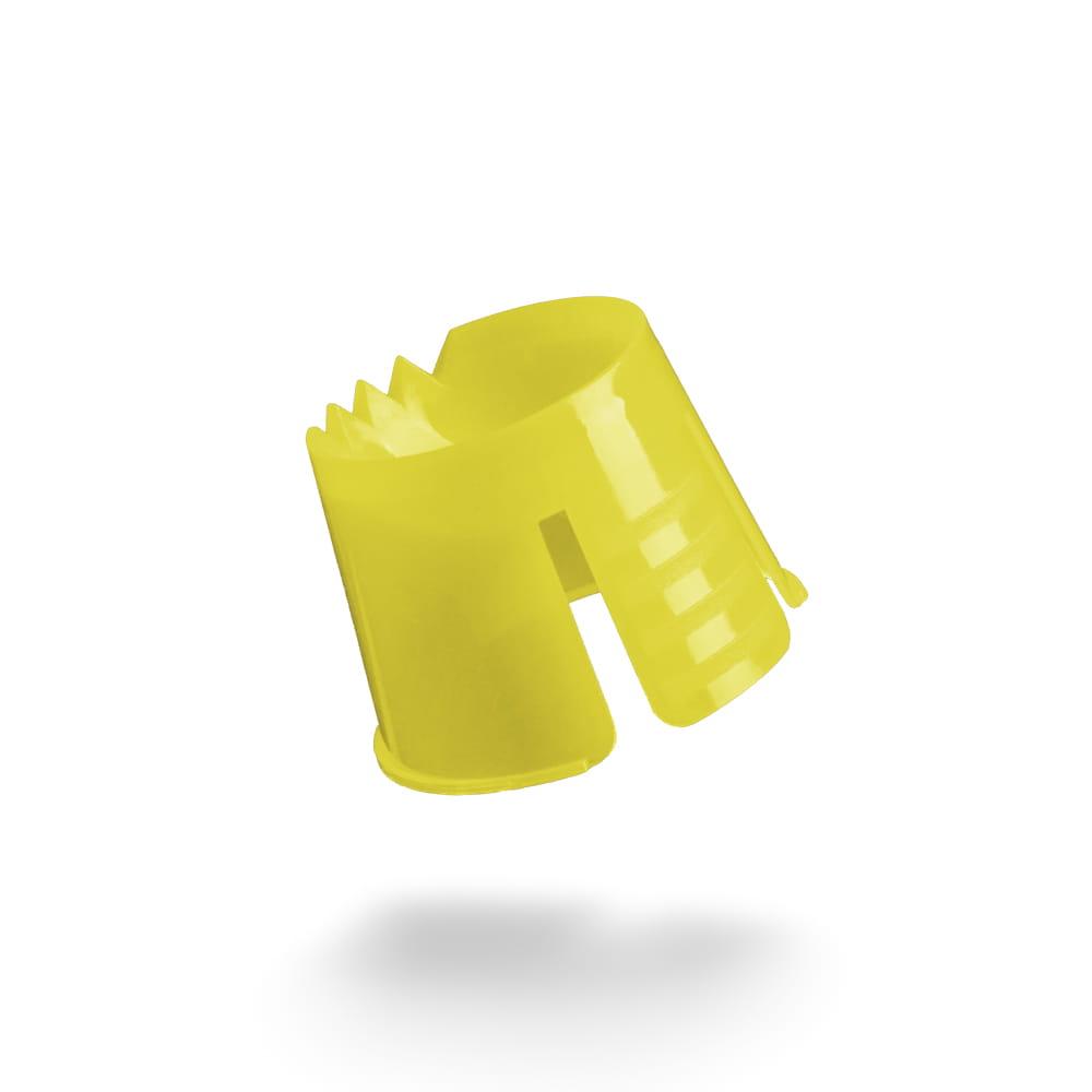 PP Einweg Dappenbehälter, Farbe gelb, Polypropylen